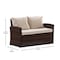 Flash Furniture Aransas Series 4 Piece Brown Patio Set with Beige Back Pillows and Seat Cushions JJ-S351-BNBG-GG - alternate 8